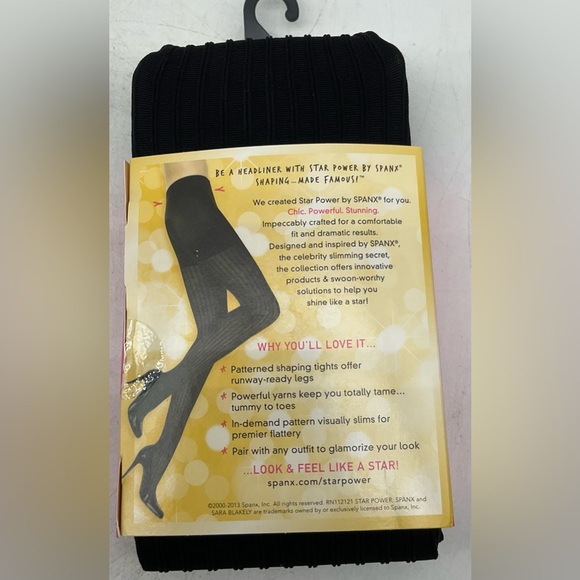 Star Power By Spanx 3 Pack Shaping Tights Size C Black - Picture 3 of 3